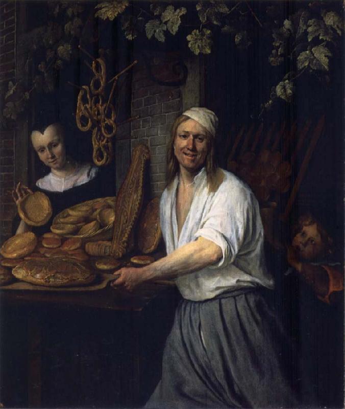 Jan Steen The Leiden Baker Arent Oostwaard and his wife Catharina Keizerswaard